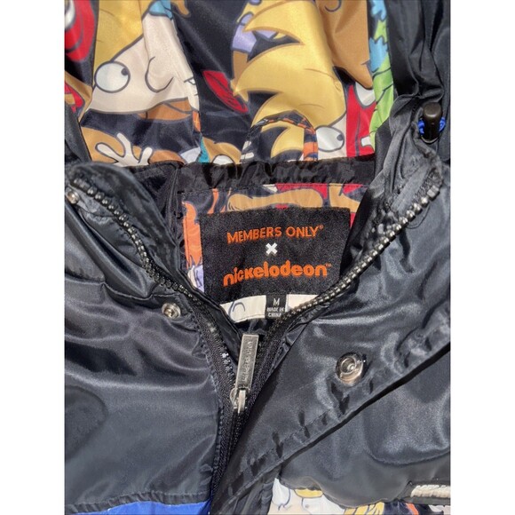 Men’s Members Only X Nickelodeon Puffer Jacket Size M - Picture 5 of 7